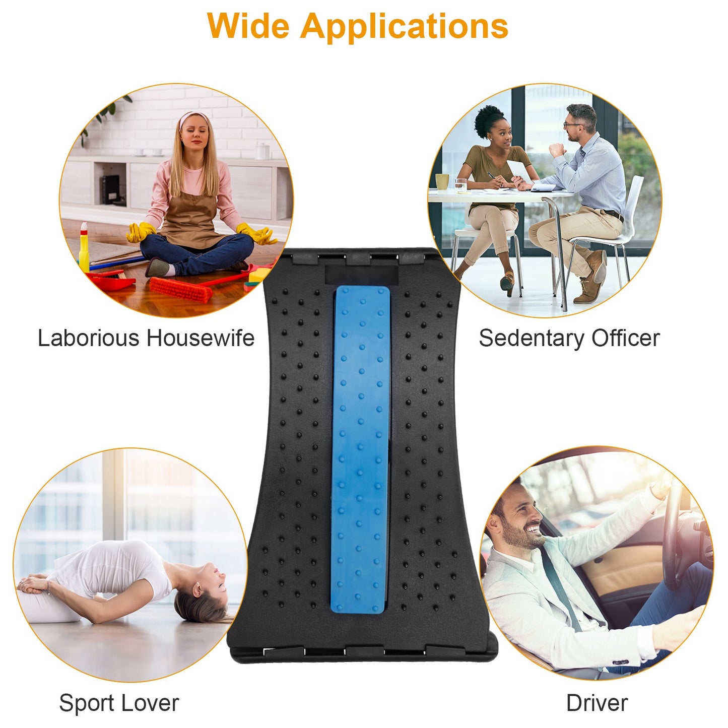 Adjustable Lumbar Back Stretching Support