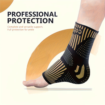 Copper Ankle Support Compression Sleeves (1 Pair)