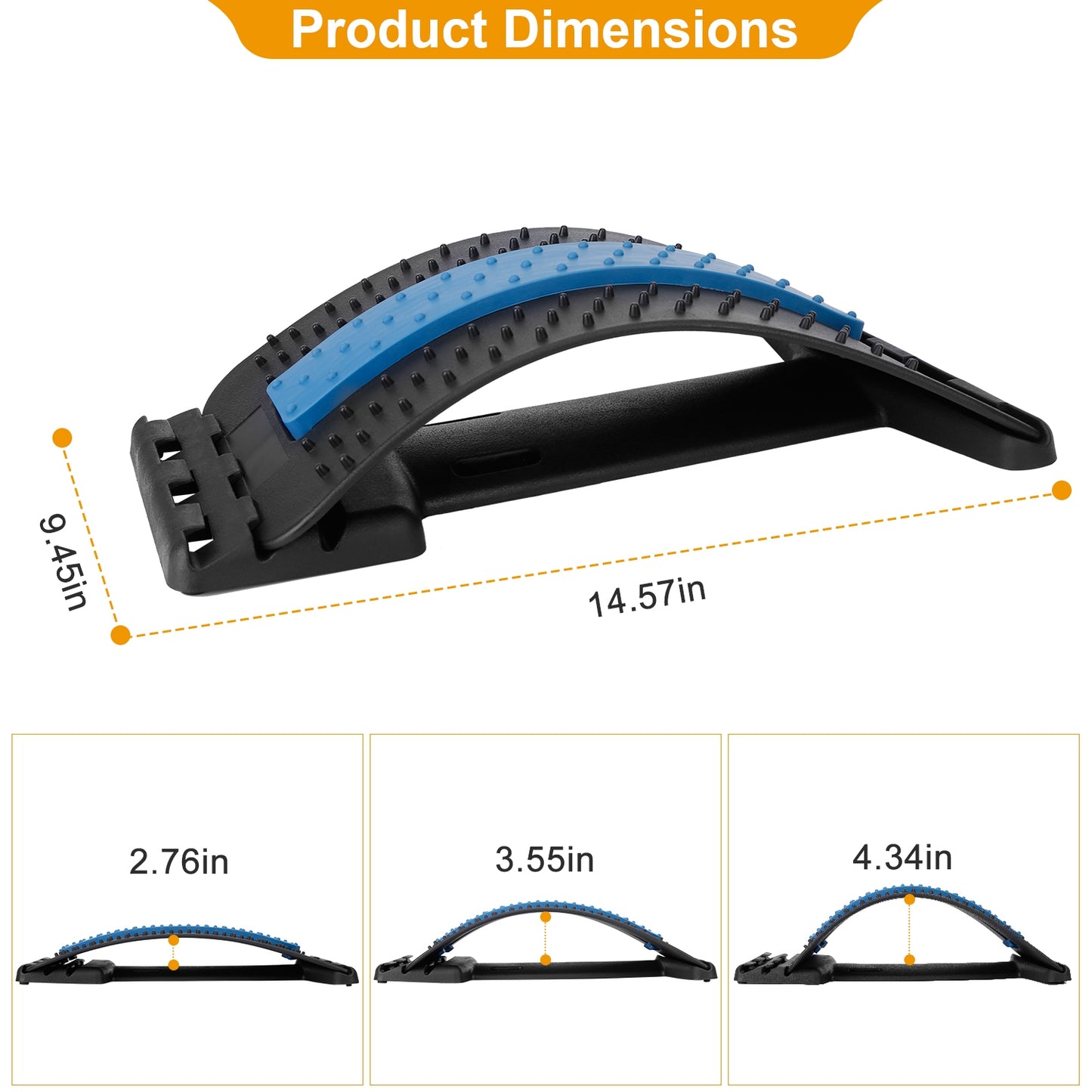 Adjustable Lumbar Back Stretching Support