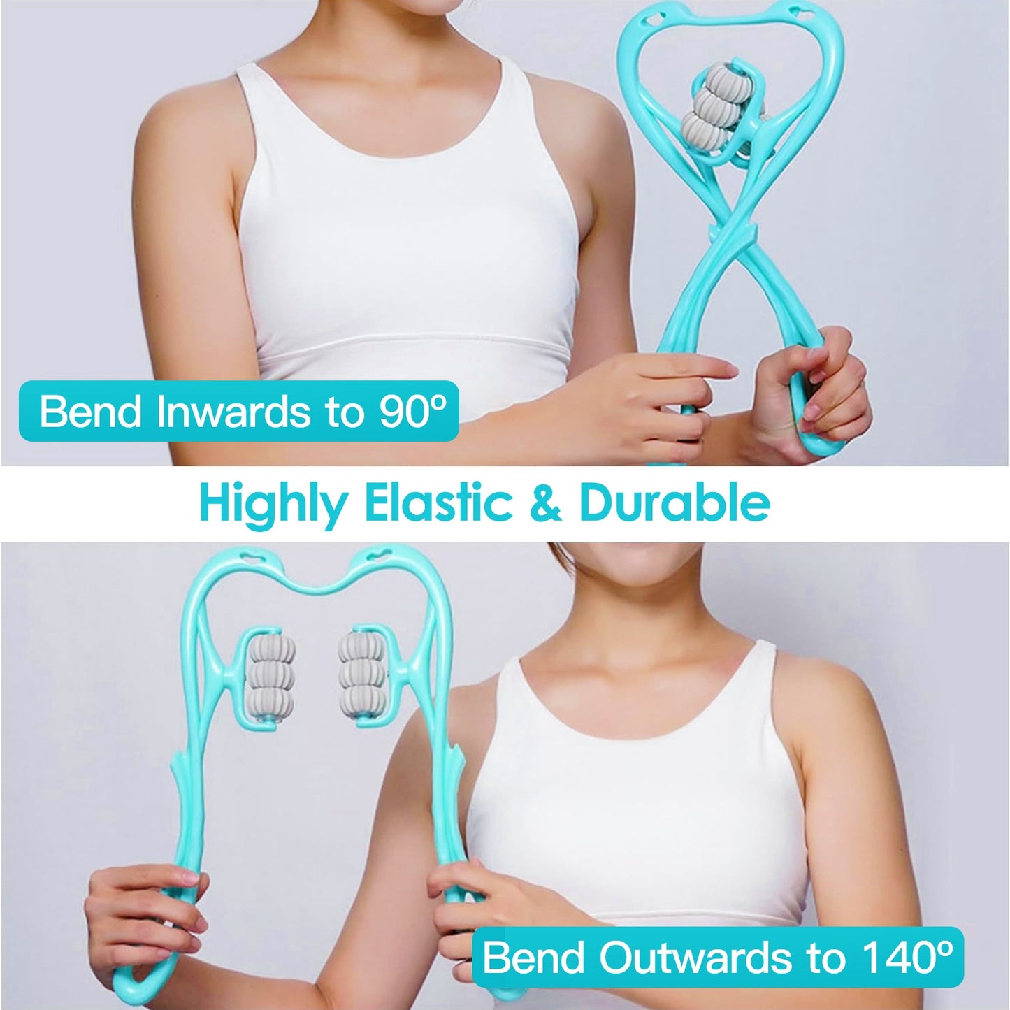 Neck Roller Massager – 360° Rotating 6-Ball Pain Relief Tool
