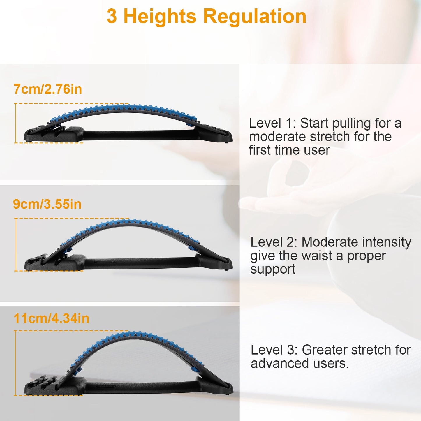 Adjustable Lumbar Back Stretching Support