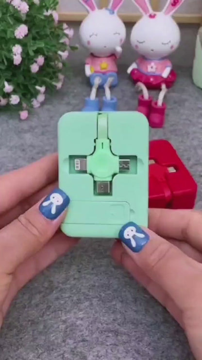 4-in-1 Retractable Charging Cable